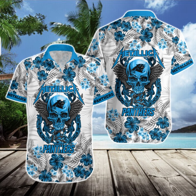 Carolina Panthers Hawaii Shirt & Shorts