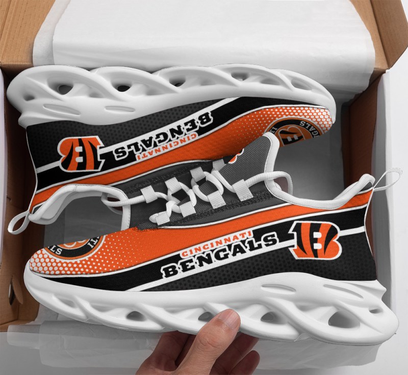 Cincinnati Bengals Yezy Running Sneakers Back View