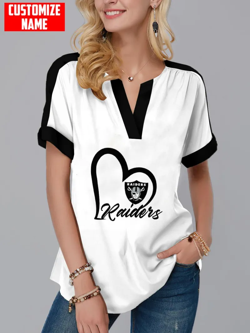 Pittsburgh Steelers Personalized Fashion Short Sleeve V-Neck Shirt