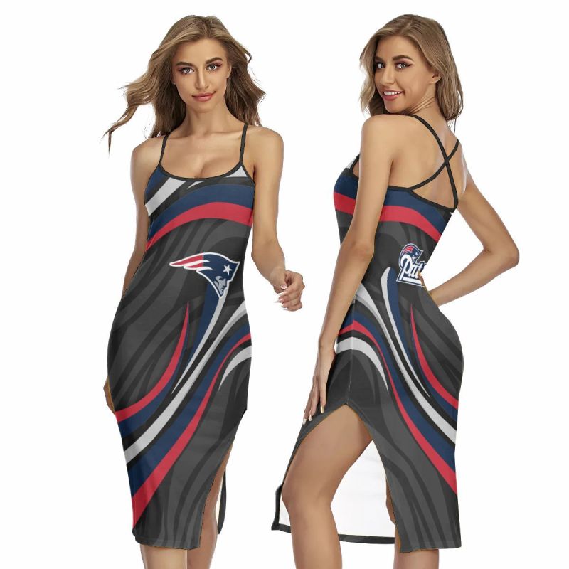 New England Patriots Women's Back Cross Cami Dress