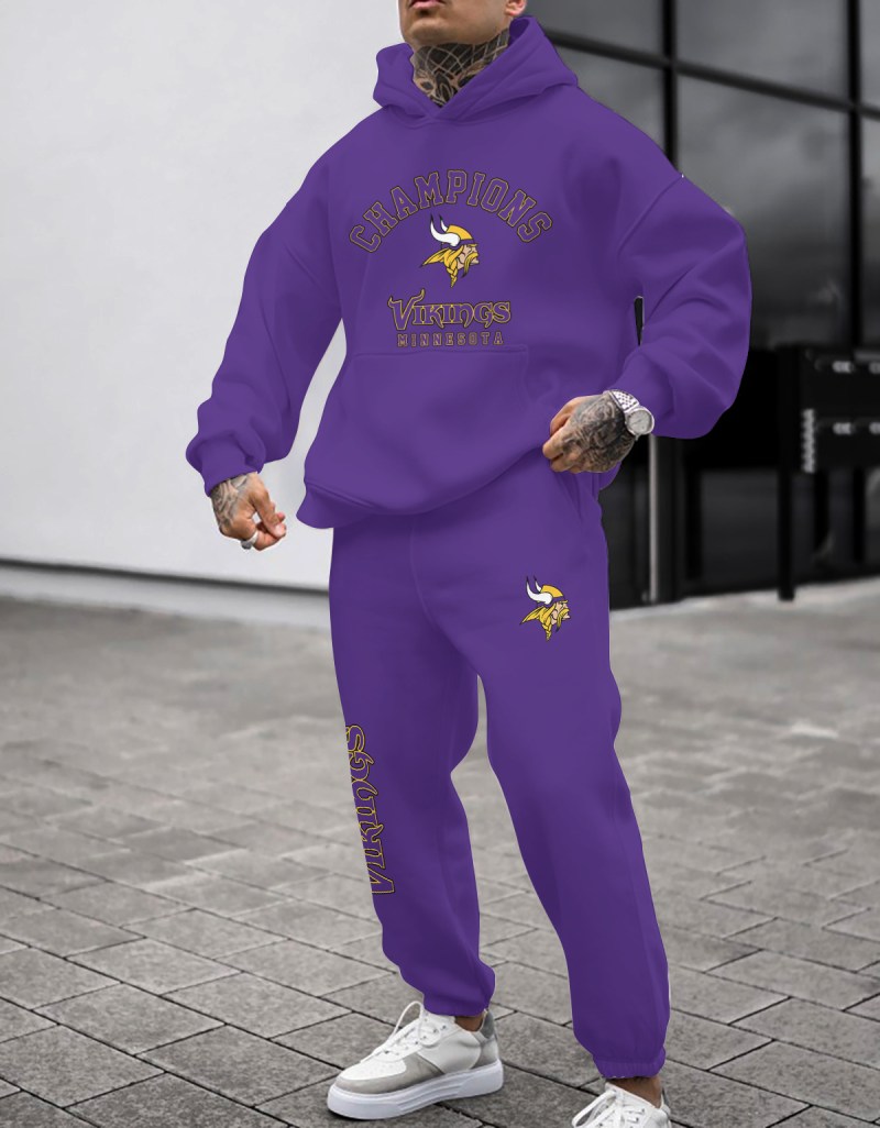 Minnesota Vikings Hoodie and Sweatpants