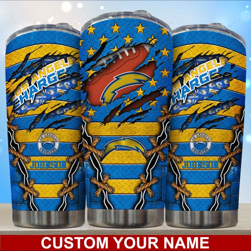 Los Angeles Chargers Personalized Tumbler