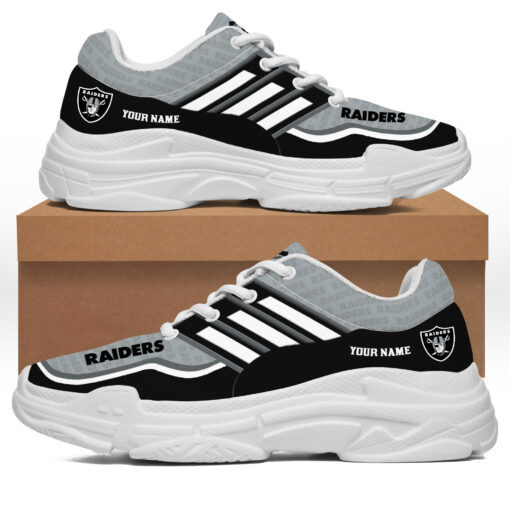 Las Vegas Raiders Personalized Chunky Sneakers