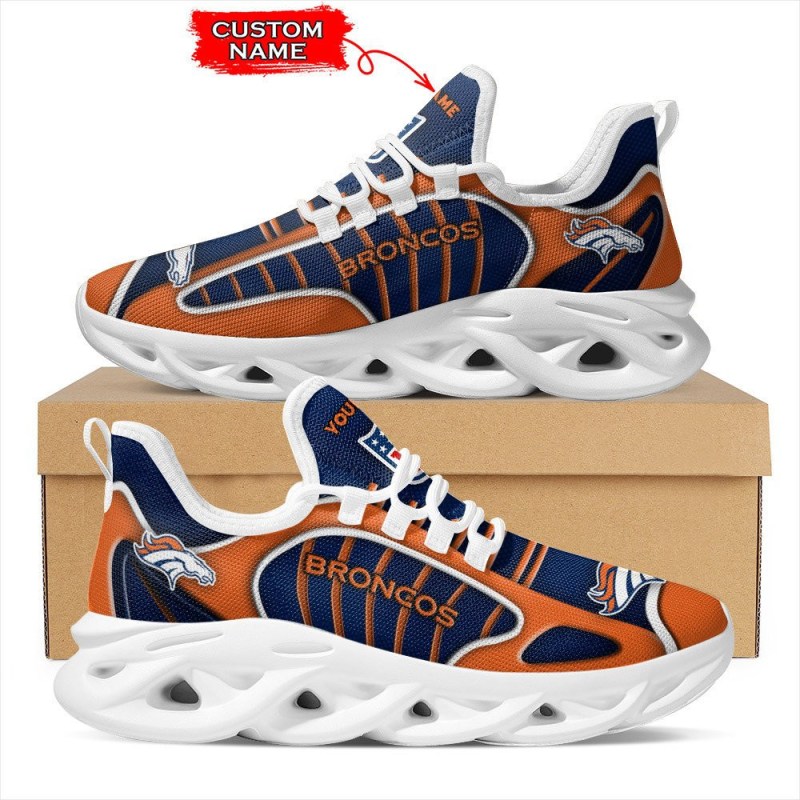 Denver Broncos Personalized Yezy Running Sneakers