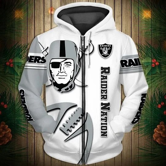 Las Vegas Raiders Limited Edition All Over Print Zip Up Hoodie