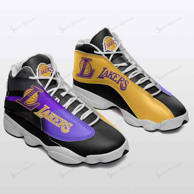 Los Angeles Lakers Air JD13 Sneakers 258 - Image 2
