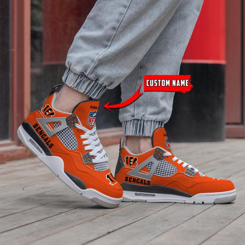 Cincinnati Bengals AJ4 Sneaker Design 3