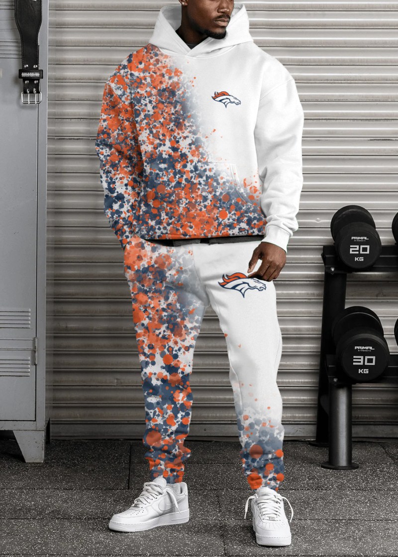 Denver Broncos Fan Gear Hoodie and Sweatpants