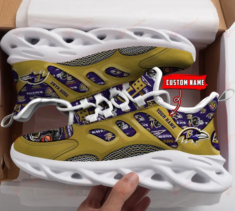 Baltimore Ravens Personalized Yezy Running Sneakers