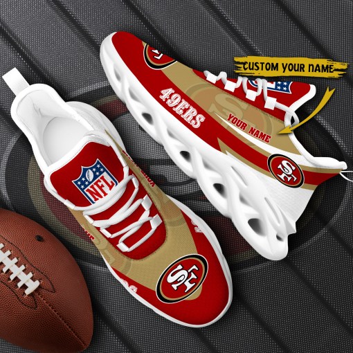 San Francisco 49ers Personalized Yezy Running Sneakers