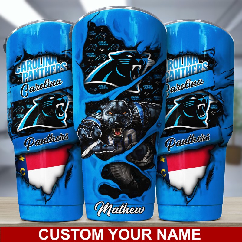 Carolina Panthers Personalized Tumbler