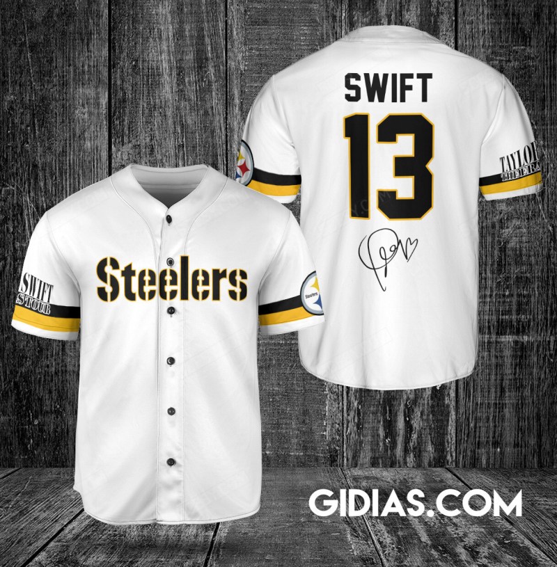 Pittsburgh Steelers Taylor Swift Baseball Jersey