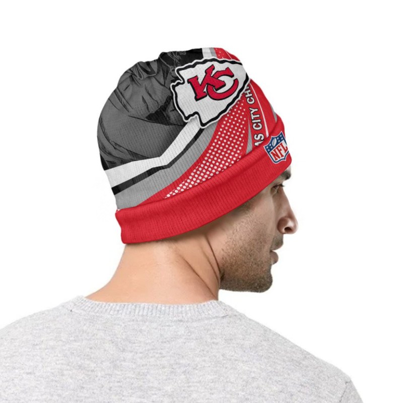 Kansas City Chiefs Personalized Wool Beanie in Winter