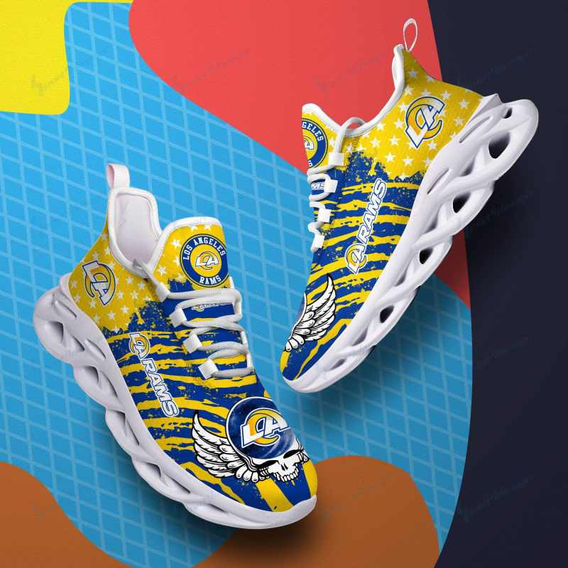 Los Angeles Rams Yezy Running Sneakers Top View