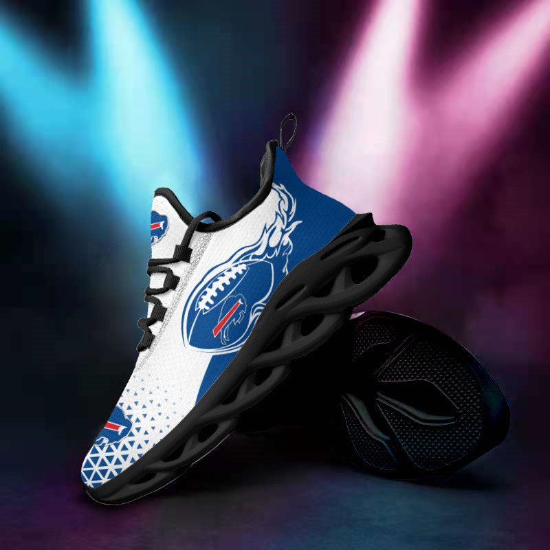 Buffalo Bills Yezy Running Sneakers Angle View