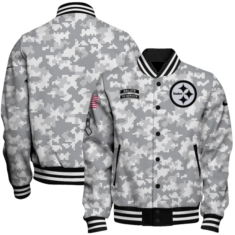 Pittsburgh Steelers Varsity Jacket Image 1