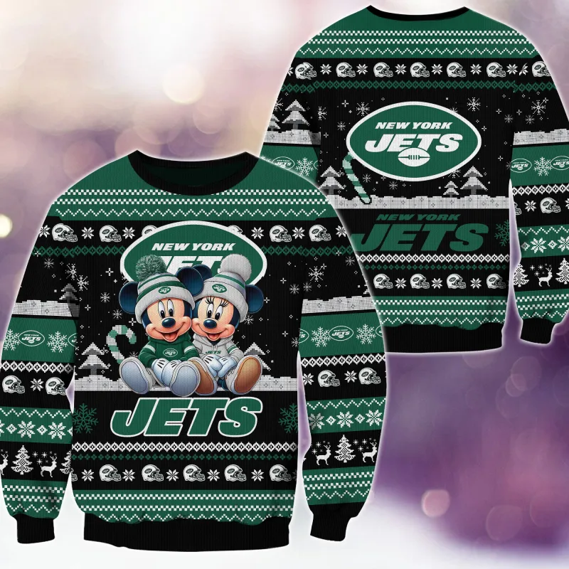 New York Jets Ugly Christmas Sweater - Front View