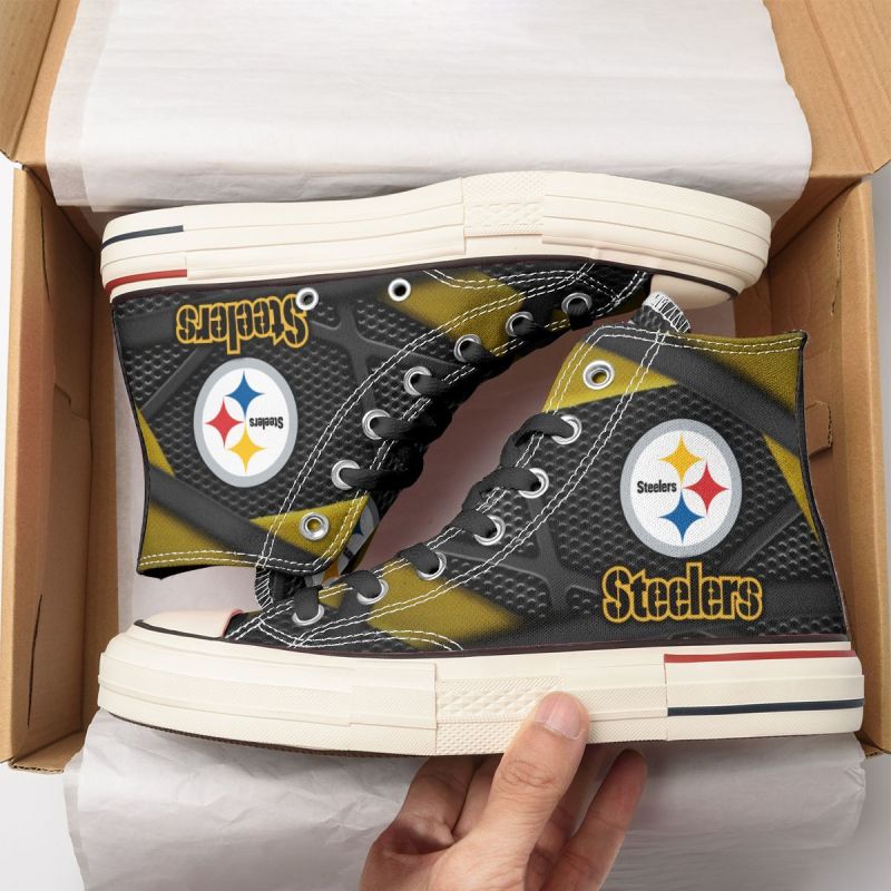 Pittsburgh Steelers New High Top Shoes 3