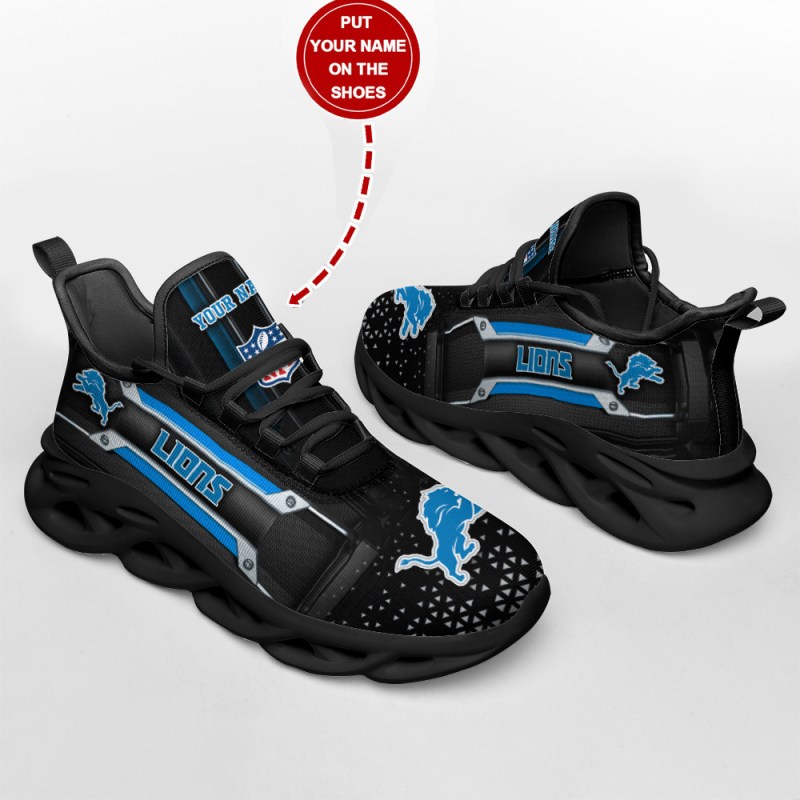 Detroit Lions Personalized Sneakers