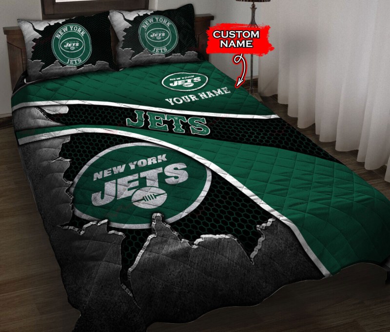 New York Jets Personalized Quilt Set