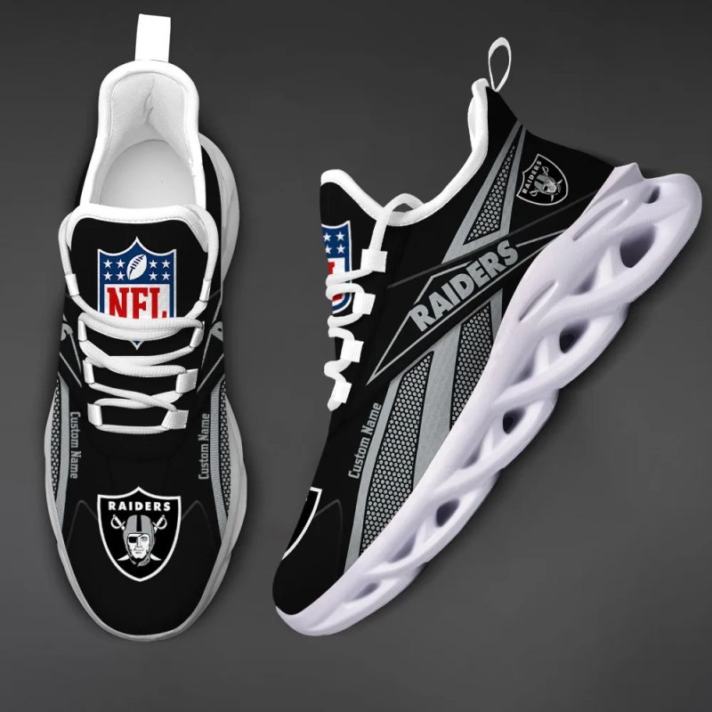 Las Vegas Raiders Personalized Yezy Running Sneakers