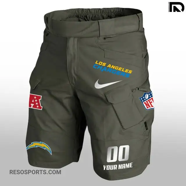 Los Angeles Chargers Shorts Back View
