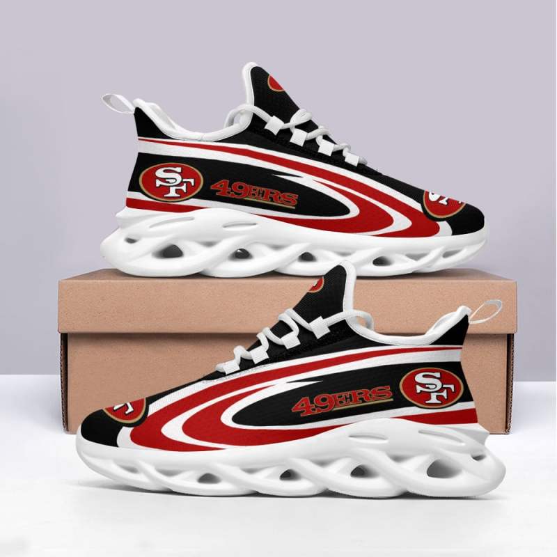 San Francisco 49ers Yezy Sneakers Side View