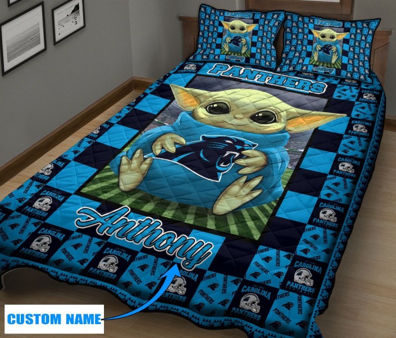 Cozy Carolina Panthers Quilt Set