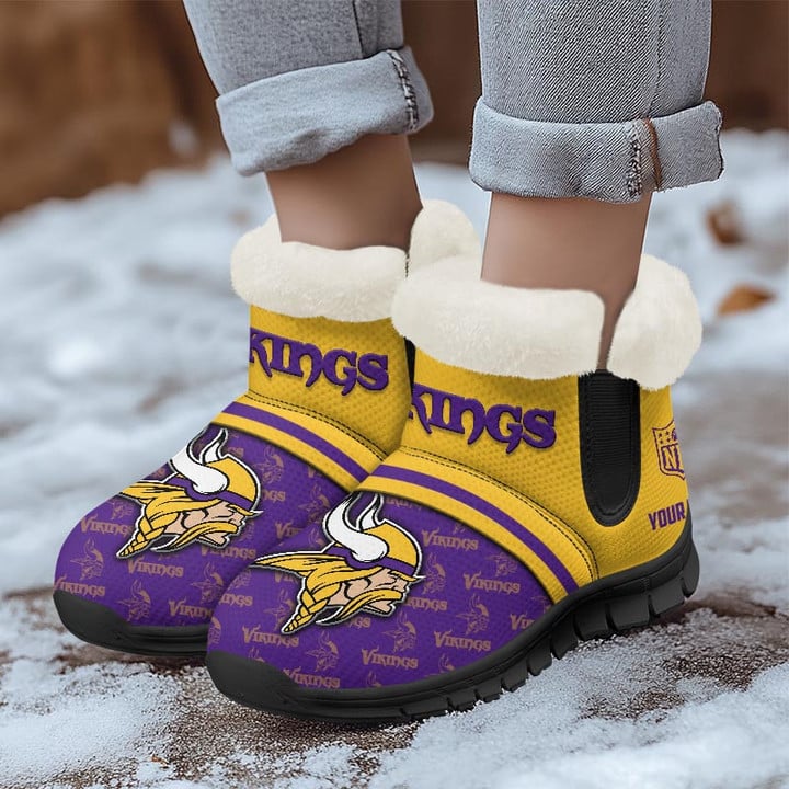 Minnesota Vikings Winter Snow Boots