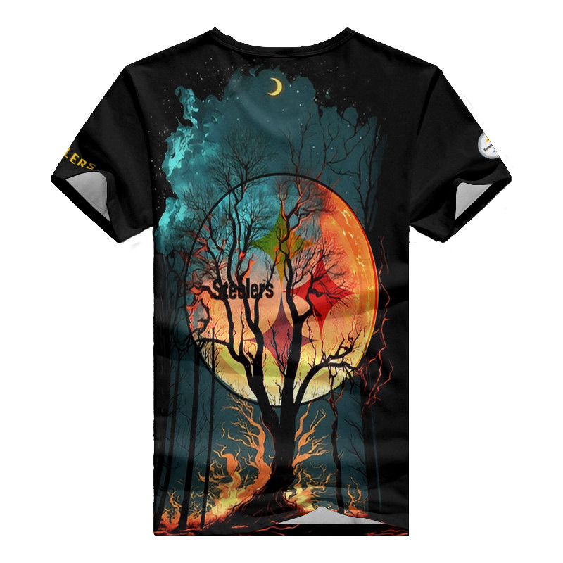 Stylish V-Neck Steelers T-Shirt