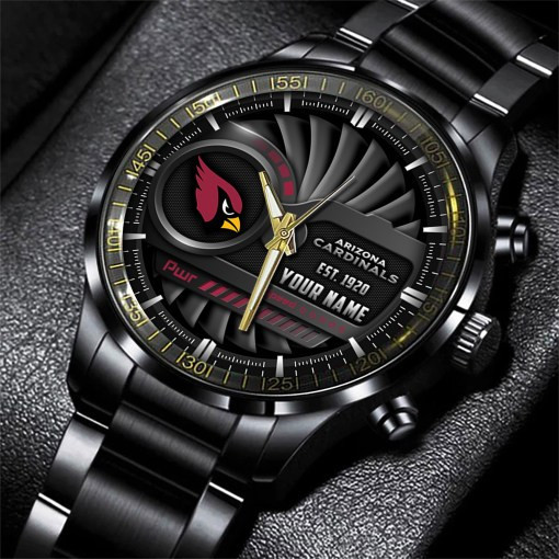 Arizona Cardinals Black Fashion Watch - Elegant Design