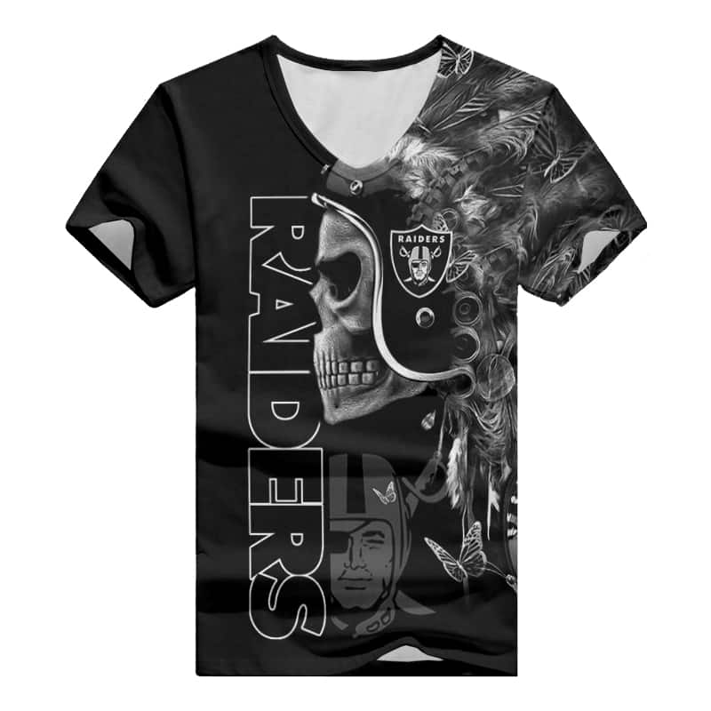 Las Vegas Raiders V-neck Women T-shirt Image 2