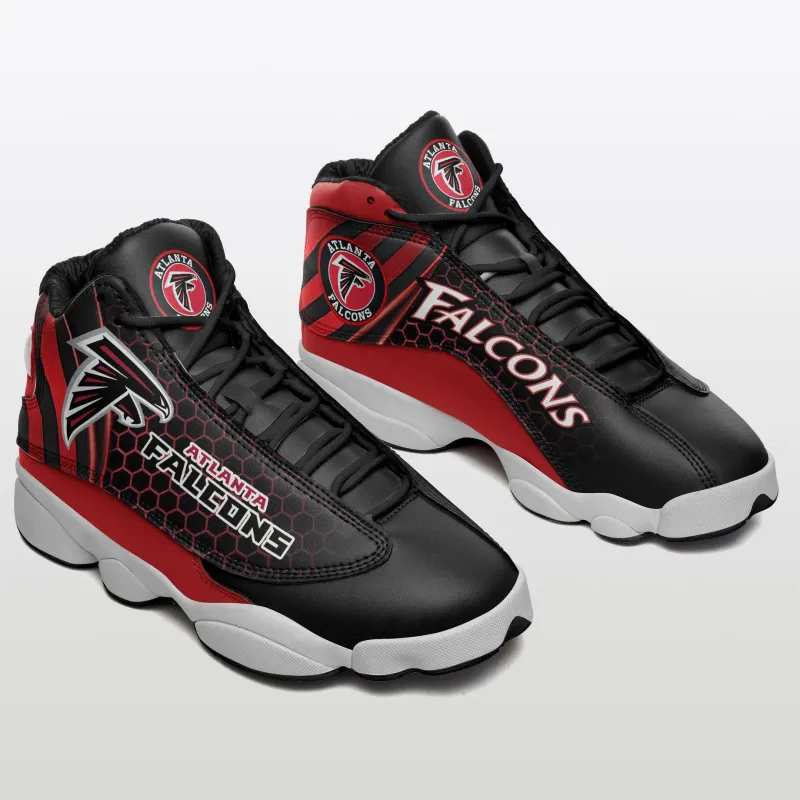 Another view of Atlanta Falcons Air JD13 Sneakers