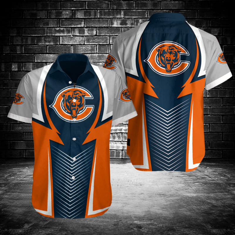 Sizing Chart for Chicago Bears Button Shirt BG922