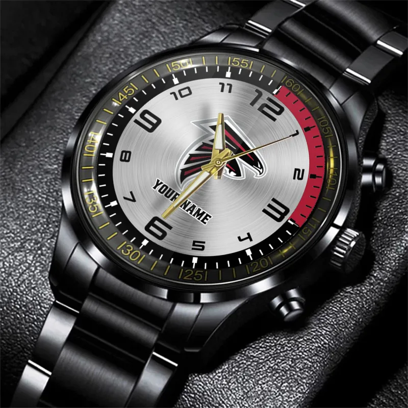 Atlanta Falcons Black Fashion Watch