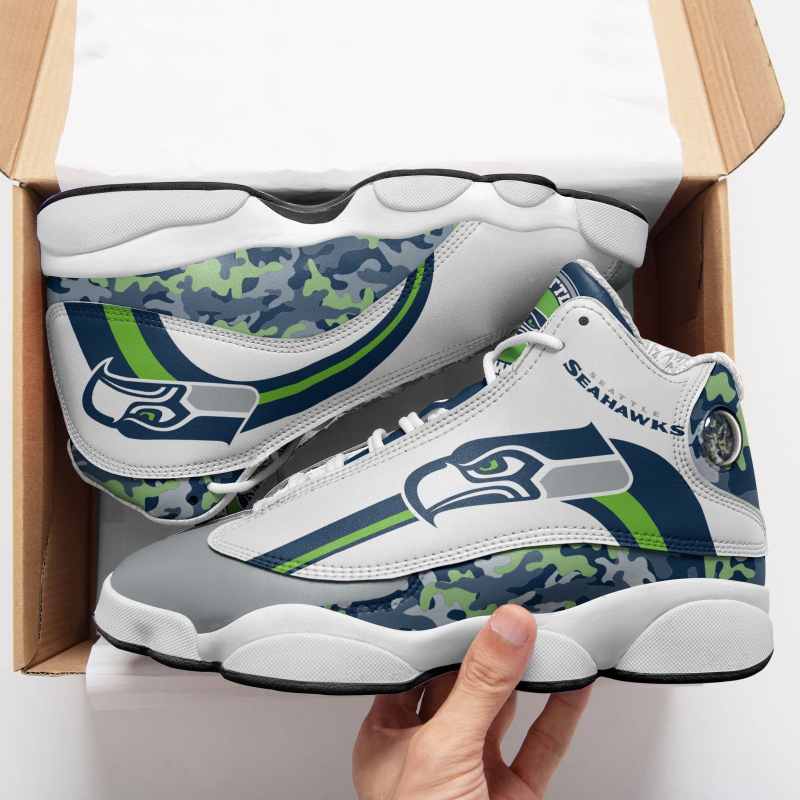 Seattle Seahawks Air JD13 Sneakers Image 1