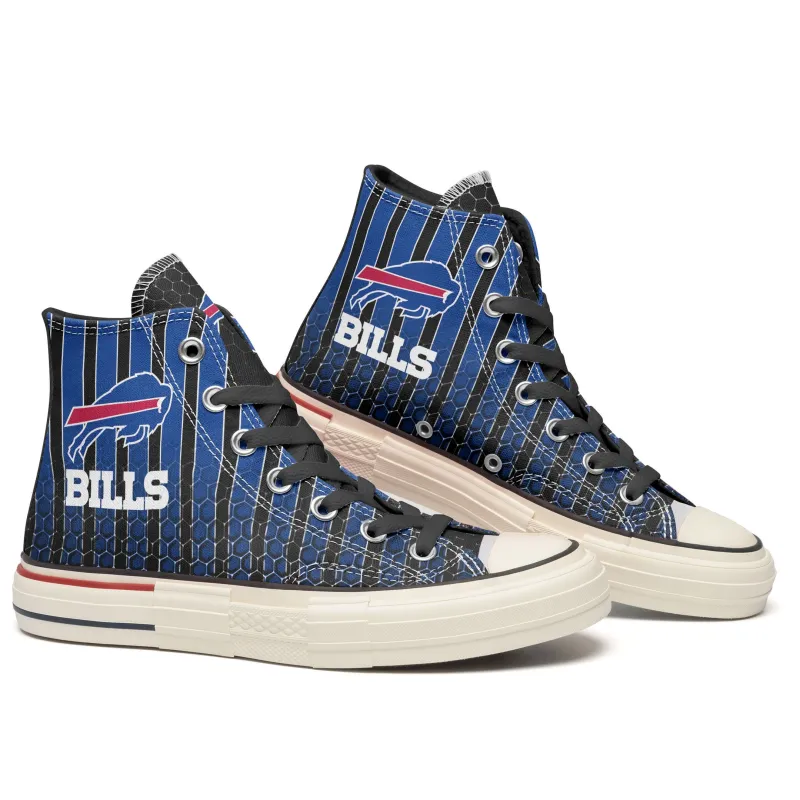 Buffalo Bills New High Top Canvas Shoes Top