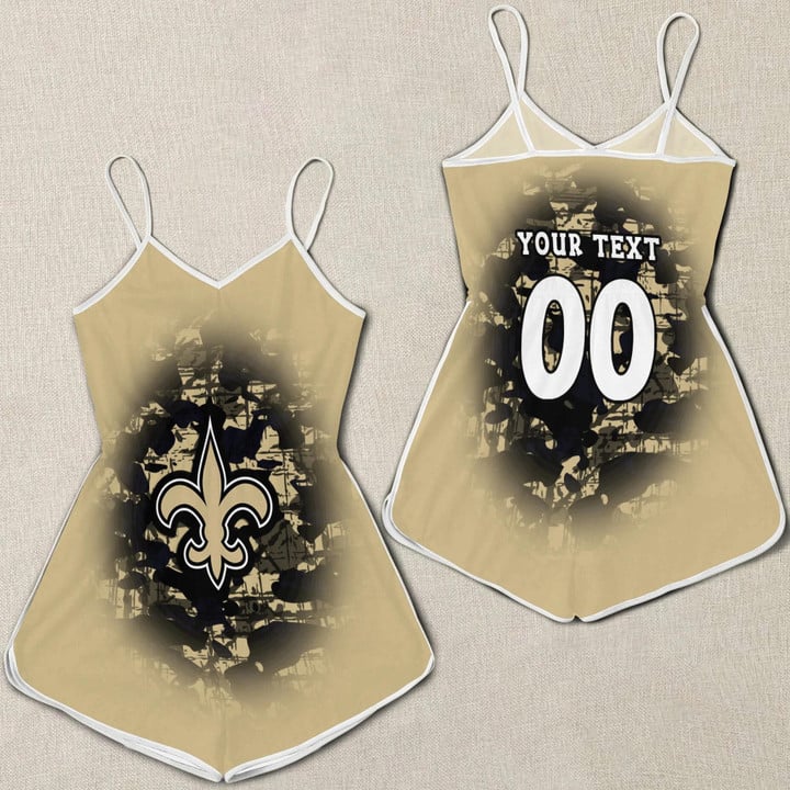 New Orleans Saints Women Romper Jumpsuit 3D Printed