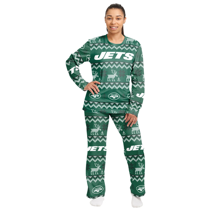 New York Jets Family Holiday Pajamas Image 3