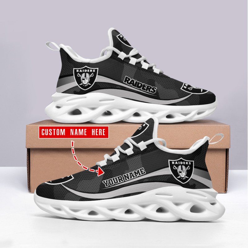Las Vegas Raiders Personalized Yeezy Running Sneakers