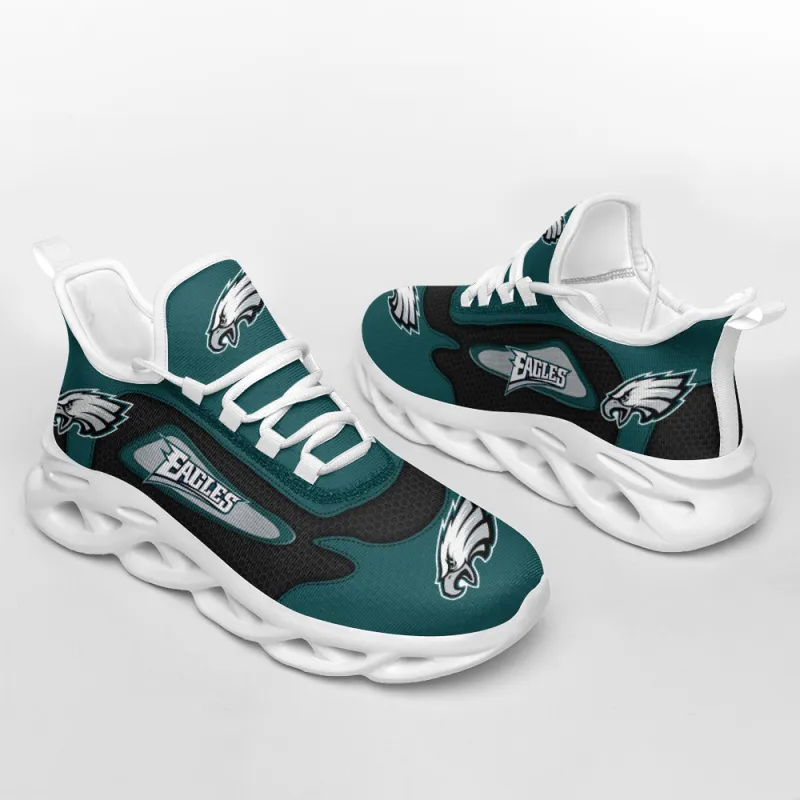 Philadelphia Eagles Yezy Running Sneakers - Front View