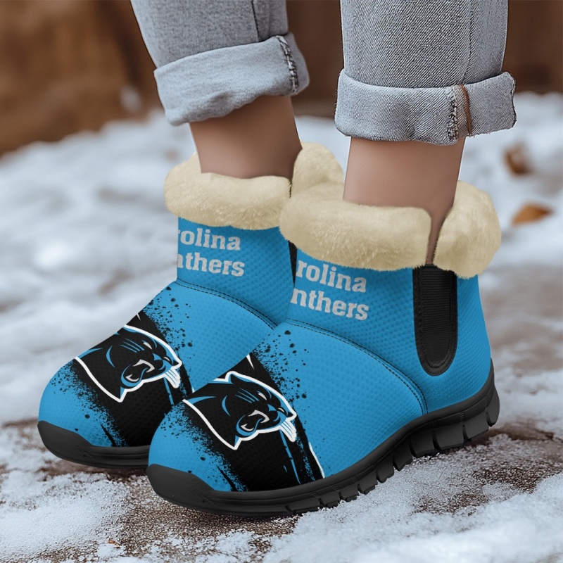 Carolina Panthers Comfy Winter Snow Boots Image 3