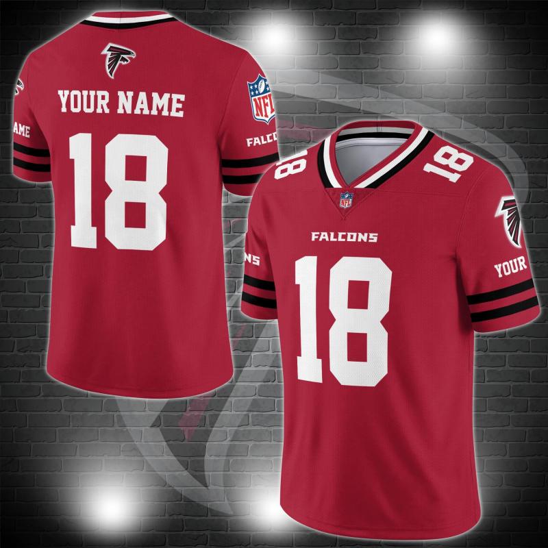 Atlanta Falcons Personalized V-neck Football Jersey - Image 1
