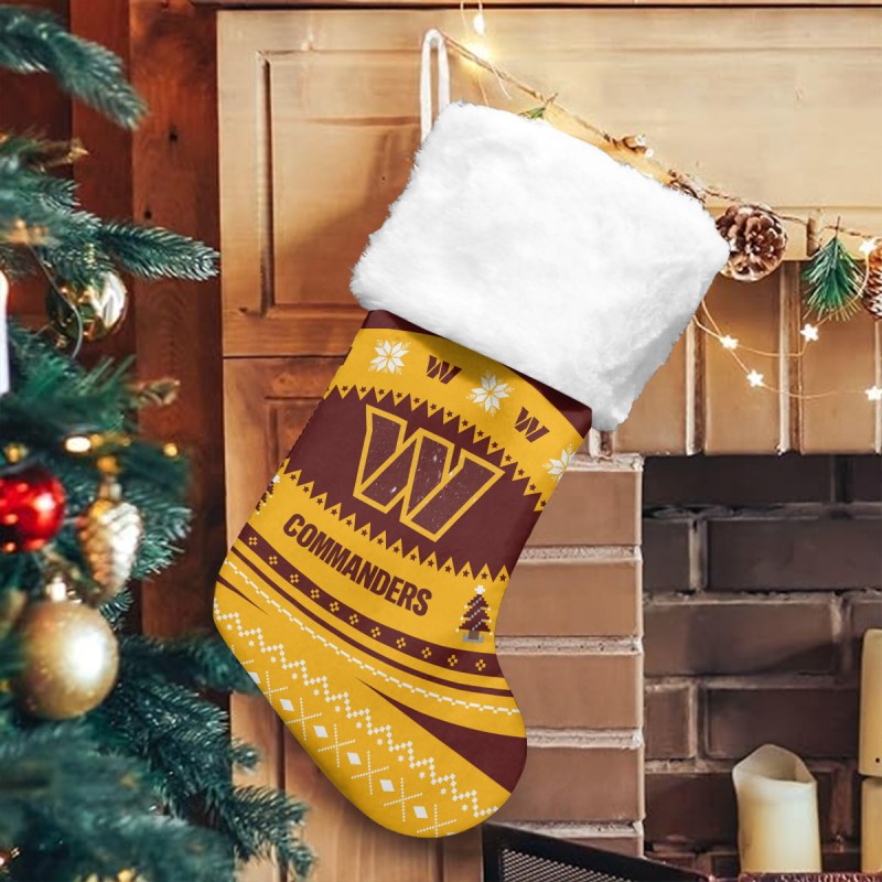 Washington Commanders Christmas Socks