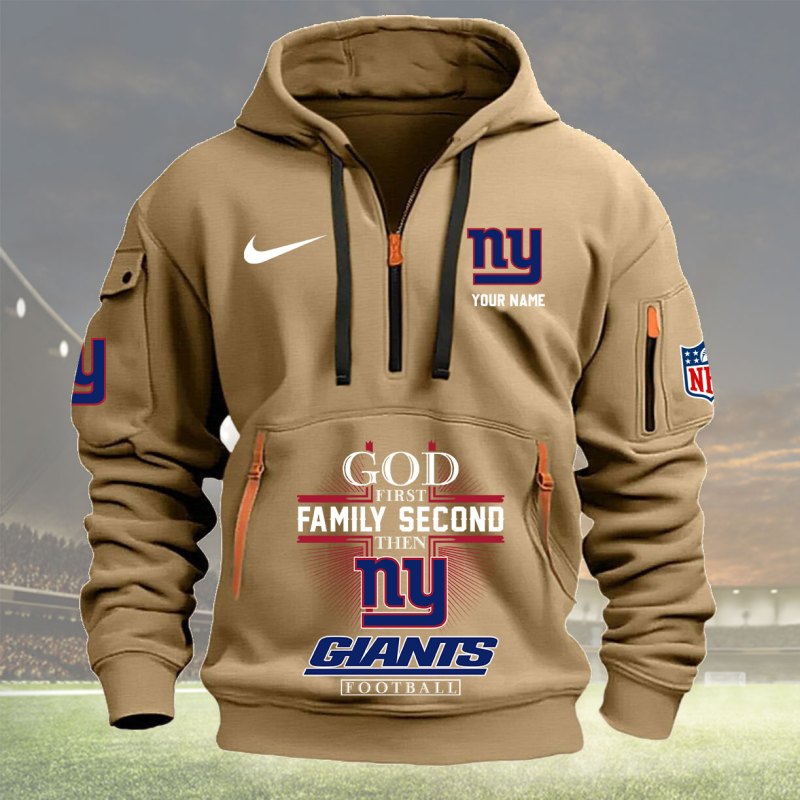 Khaki New York Giants Hoodie