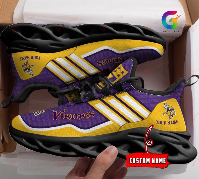 Minnesota Vikings Personalized Yeezy Running Sneakers