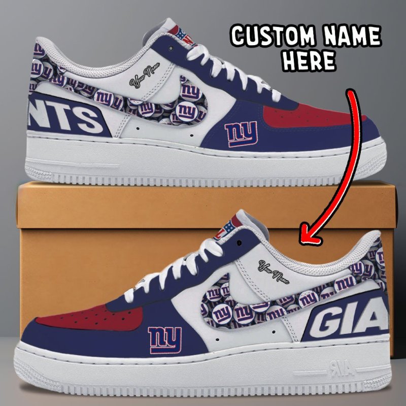 New York Giants Personalized AF1-1 Shoes