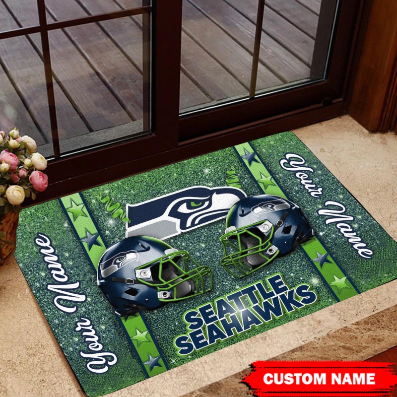 Seattle Seahawks Personalized Doormat