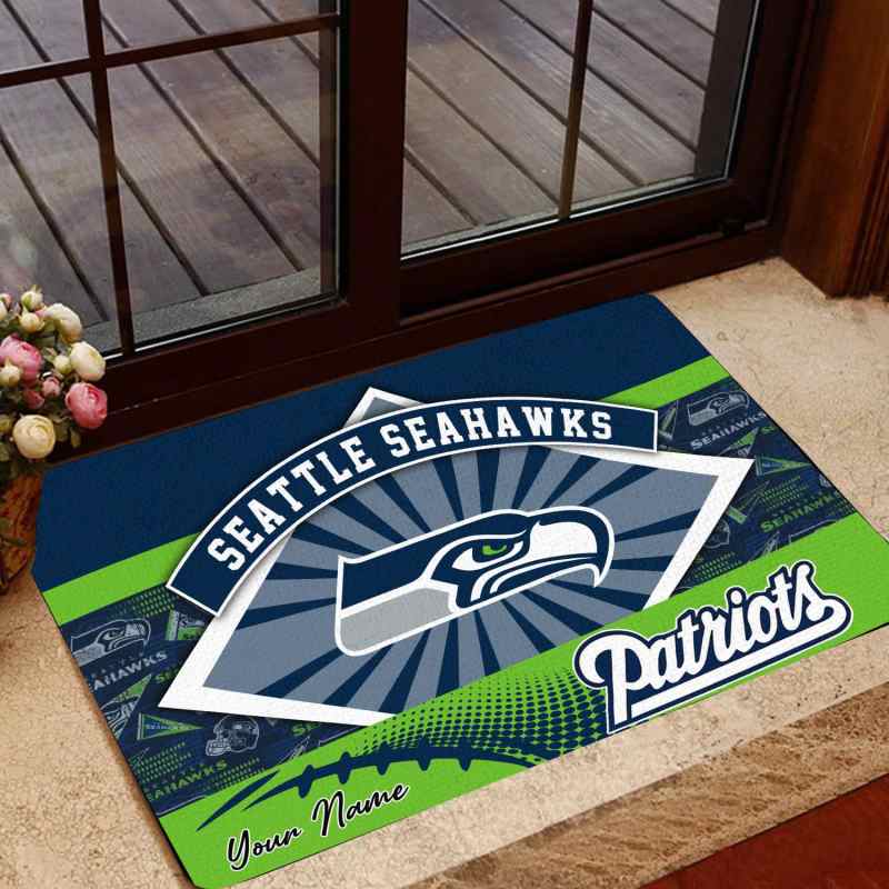 Seattle Seahawks Personalized Doormat