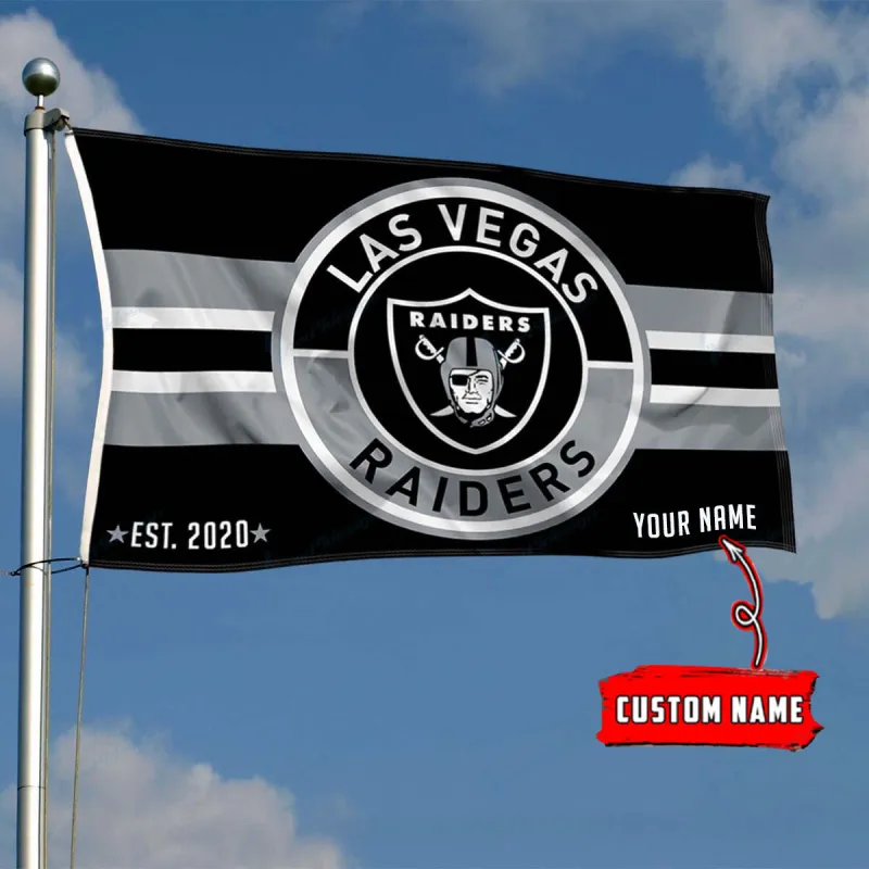 Las Vegas Raiders Personalized Flag